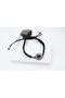 Feeling Oltu Stone Silver Frame Adjustable Bracelet - 3