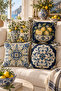 Double-Sided Printed 4-Piece Throw Pillow Cover Set 6Eld4