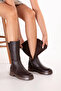 Genuine Leather Ankle Boots Casual Lightweight Boots Sheff Brown - 5