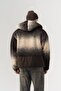 Grayscale Zippered Fleece Jacket - 3