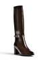 Z480053060 Brown Rustic Thick Heeled Classic Women's Boots - 3