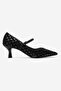 Rhodes Black Braided Women's Low Heel Shoes - 5