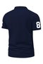 Polo Collar Regular Fit Rich Soul Forever Young Printed Men's T-Shirt - 2