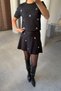 Carmen Stone Embellished Mini Skirt Set - Black - 4
