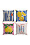 Double-Sided Printed 4-Piece Throw Pillow Cover 6Eld20 - 2