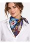 Satensi Square Shawl Women's Red - Blue - 3