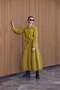 Pleated Sleeve Jacket & Flowing Maxi Skirt Set - 3