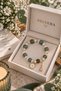 Misty Green Beaded Daisy & Turtle Charm Bracelet (Gold Color) - 3