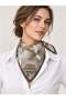 Satensi Square Shawl Women's Gray - Yellow - 3
