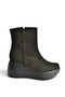 Z946051902 Black Suede Wedge Sole Women's Boots - 4
