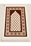 Velvet Prayer Rug Set for Men, Prayer Cap, Tasbih, Essence Prayer Rug, and Lockable Gift Bag, Hajj Umrah Gift - 2