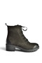 R555054101 Black Genuine Leather Nubuck Low-Sole Women's Boots - 4