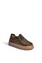 V999646461 Brown Genuine Leather Suede Women's Shoes - 3