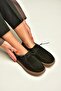 V999646461 Black Genuine Leather Suede Women's Shoes - 4