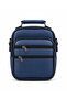 Men's Navy Blue Vegan Leather Hand and Shoulder Bag with Adjustable Cross Strap Daily Bag (Small Size) - 2