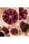 Ribbon Detailed Taffeta and Tulle Large Scrunchie Hair Tie – 14 cm - 5