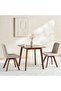 SYLAS 1+2 DINING SET VENEER - WALNUT & GREY