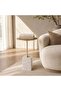 ELROD ACCENT TABLE MARBLE - GOLD & WHITE