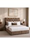 AETHER KING BED 180X200 CM- BROWN