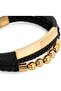 Men's Genuine Leather Bracelet, Three Colurs and Three sizes Cowhide Construction, Silver & Gold Hardware, Secure Magnetic Closure - 8