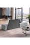 FELIX OFFICE BACK TO BACK MODULAR 4 SEATER SOFA - LIGHT GREY - 2