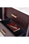MONARQUE EXECUTIVE DESK WITH SIDE CABINET MARBLE - BEIGE & BROWN - 4