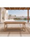 WADI OUTDOOR DINING SET 1+6 - BEIGE - 2