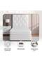 AETHER SINGLE BED 90X190 CM - WHITE - 7