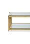 PYRUS COFFEE TABLE GLASS - GOLD - 6
