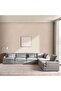 ELDRO CORNER SOFA SET - GREY - 2