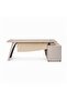 GEKKO OFFICE DESK RIGHT SIDE RETURN 240CM - WHITE OAK & LIGHT GREY - 7
