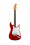 6 String HSS Electric Guitar, Right-Handed Double-Cutaway Guitar with 3 Pickups, Tremolo-Style Bridge & White Pickguard for Beginners, Students & Adults, Red