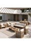 WADI OUTDOOR DINING SET 1+6 - BEIGE - 7