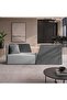 FELIX OFFICE BACK TO BACK MODULAR 4 SEATER SOFA - LIGHT GREY - 3