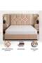 KYROS QUEEN BED 160X200 CM - GOLD - 7