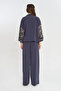 Women's Stylish Shirt/Jacket with Sequin and Bead Embroidery and Buttons - 5