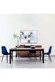 LUPO 6 SEATER DINING TABLE MELAMINE - BROWN - 8