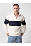High Collar London Embroidered Men's Thick Sweatshirt
