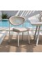 PARASIO OUTDOOR DINING CHAIR- CREAM