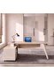 GEKKO OFFICE DESK RIGHT SIDE RETURN 200CM - WHITE OAK & LIGHT GREY - 3
