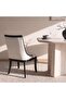 CELANDINE DINING CHAIR - BEIGE & BLACK - 3