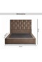 AETHER QUEEN BED 160X200 CM - BROWN - 8