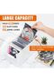 CD Storage Box, Stackable Plastic Organizer for Up to 25 CDs, Media Storage Case for Desk a - 2
