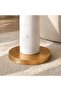 CLEVA ACCENT TABLE MARBLE - GOLD & WHITE - 3