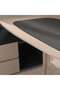 RAWSON OFFICE DESK LEFT SIDE RETURN - NATURAL & GREY - 5