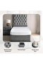 THALASSA SINGLE BED 90X200 CM - GREY - 7
