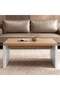 PARAMUS OFFICE COFFEE TABLE - NATURAL & WHITE - 4