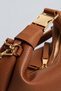 Women's Vegan Leather Clip Buckle Chain Strap Bag - 3