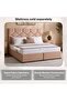 KYROS SUPER KING BED 200X200 CM - GOLD - 6