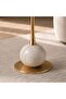 BRITTAIN ACCENT TABLE MARBLE - GREY & GOLD - 3